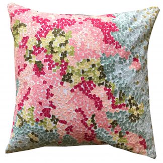 Calyz Bogan Pink cushion cover 18x18"